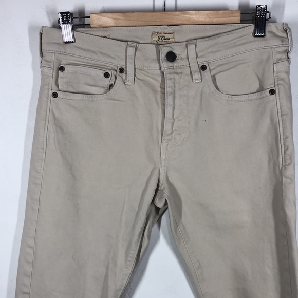 J.Crew tan slim leg jeans size 30x32 - Picture 2 of 13